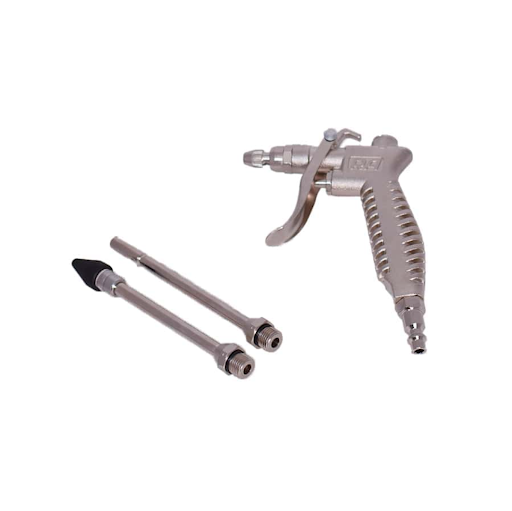 BLOW GUN WITH AL BODY 1/4" INDUSTRIAL WITH NOZZLE SET